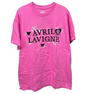 Avril Lavigne Pink Hearts & Stars T-Shirt